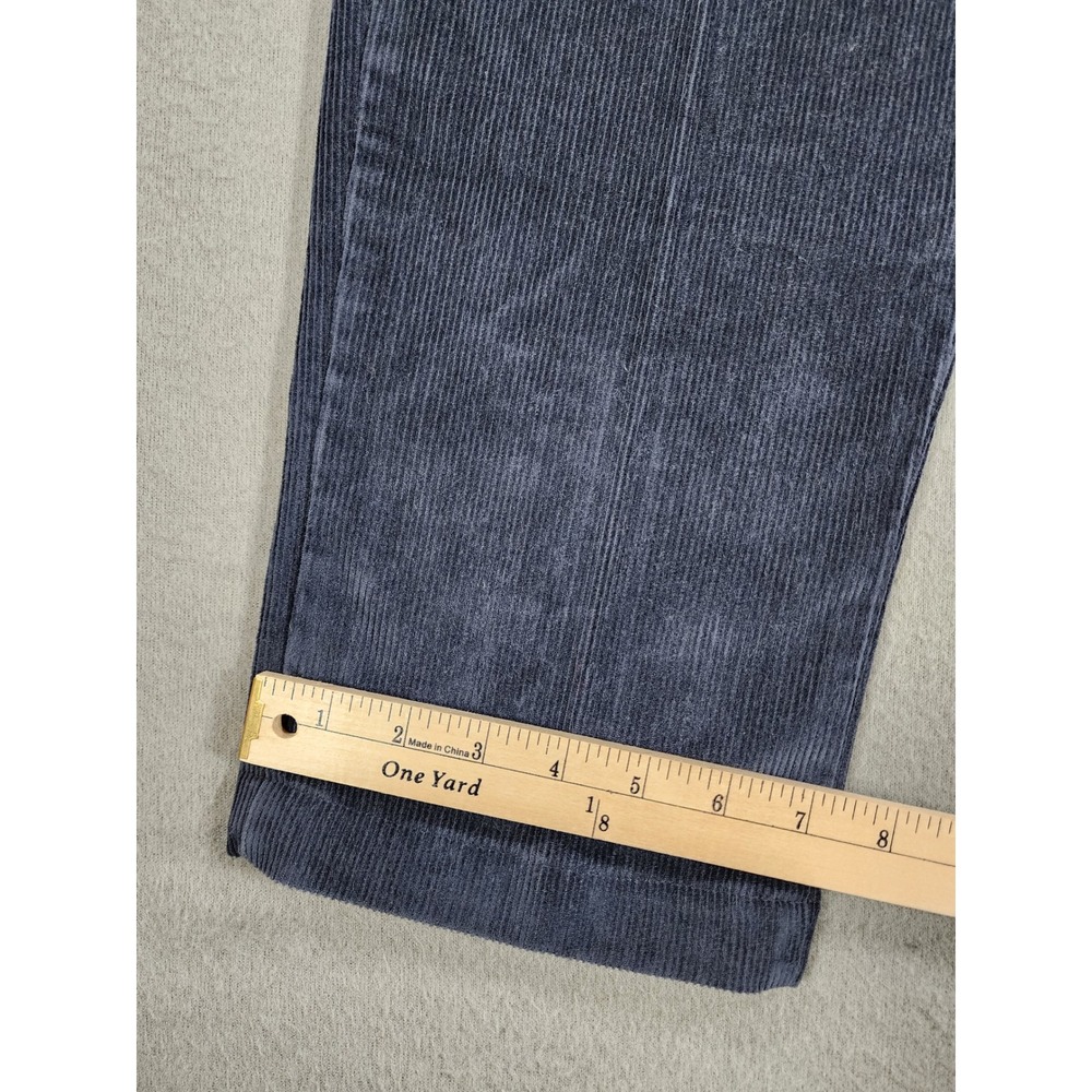 Lands' End Women's Vintage Corduroy Navy Blue Pleated Size 10 Regular Trouser - Picture 6 of 9